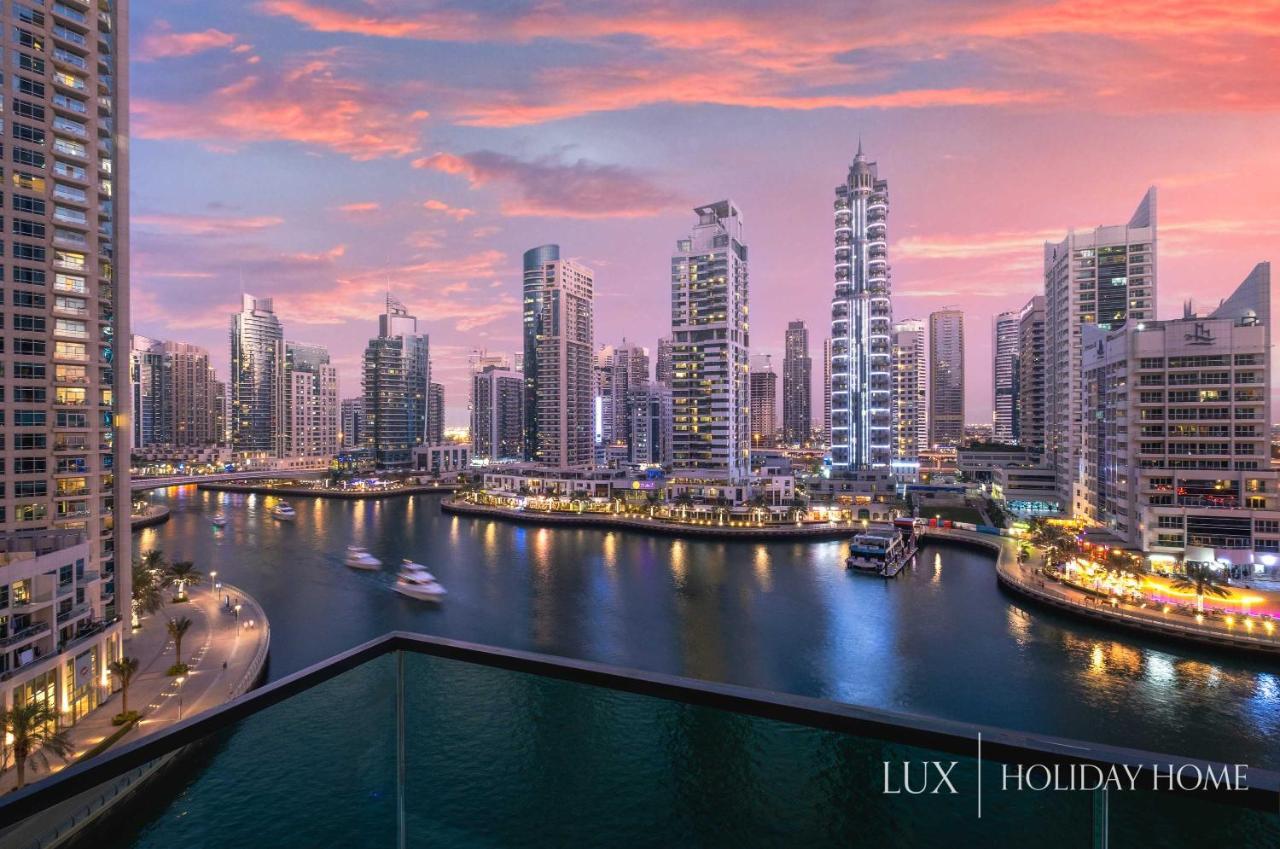 Lux - Contemporary Suite With Full Marina View Dubai Luaran gambar