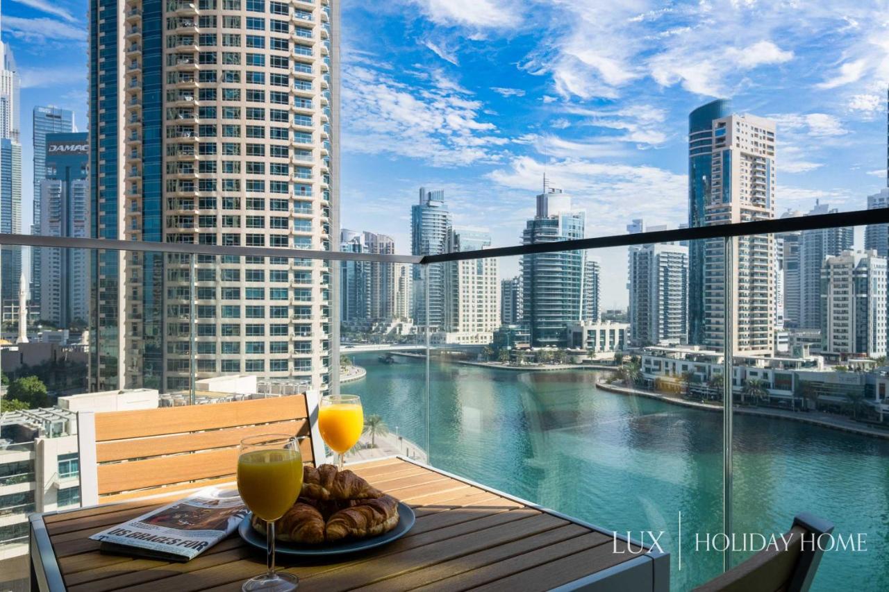 Lux - Contemporary Suite With Full Marina View Dubai Luaran gambar