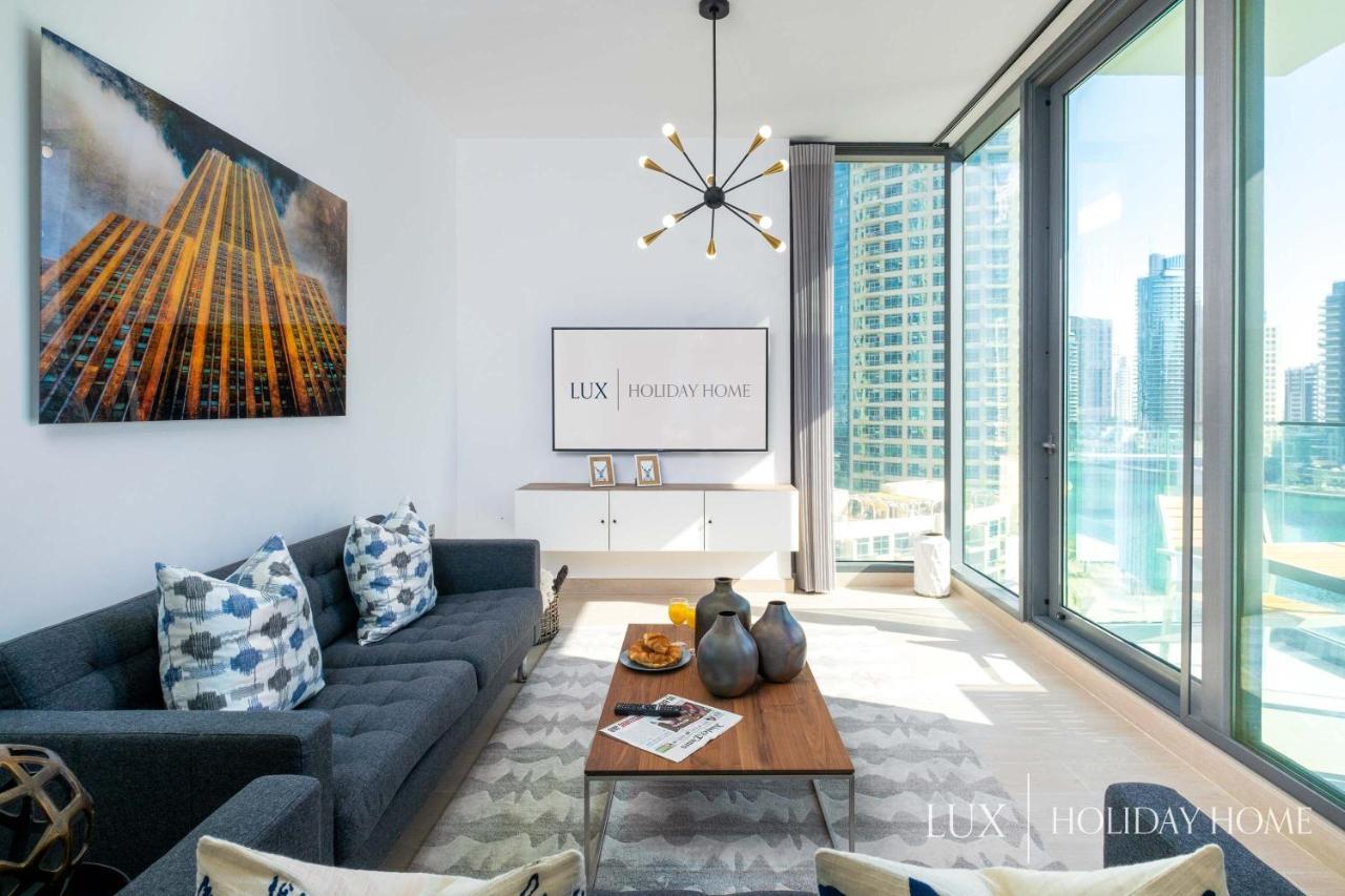 Lux - Contemporary Suite With Full Marina View Dubai Luaran gambar